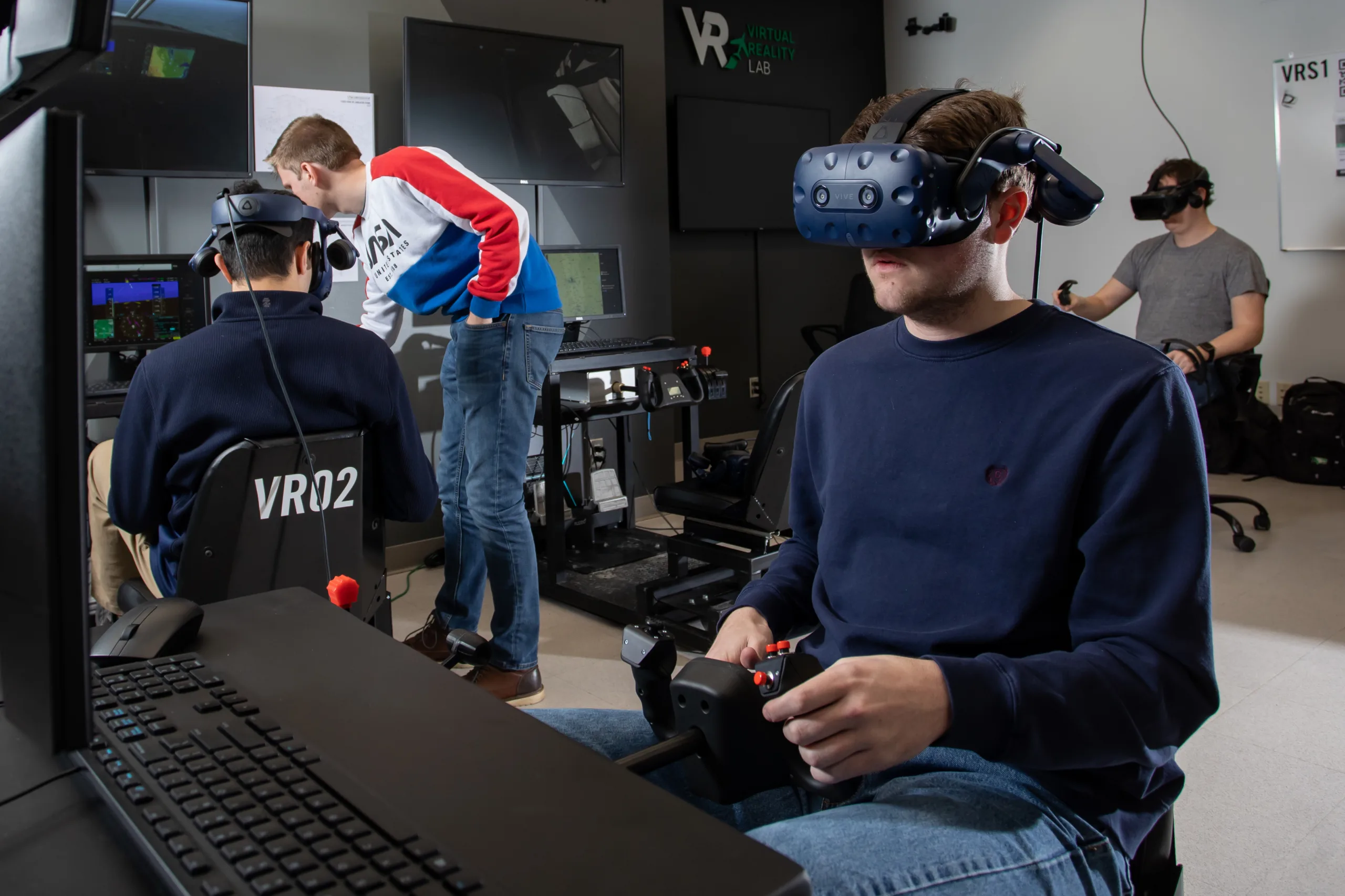 Student with VR Headset