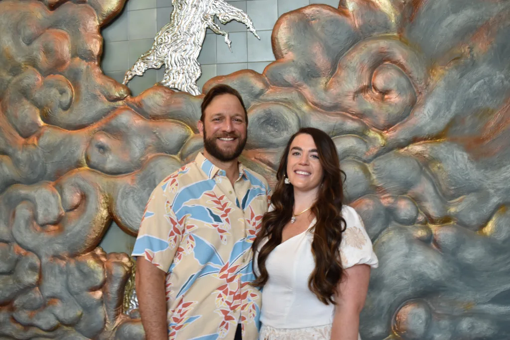 Oren Long and Madison McCue at the UND Center for Innovation