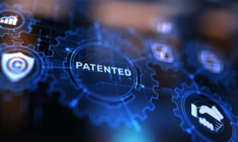 Business patent and process represented on screen